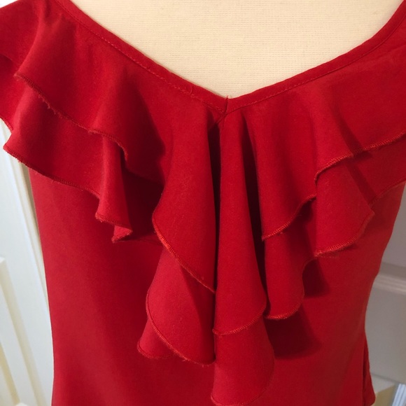 Mossimo Ruffled Red Cami - Picture 3 of 5